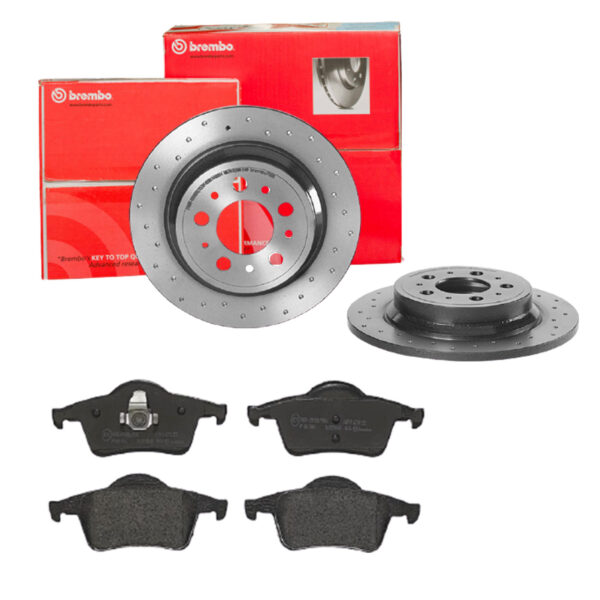 BREMBO Bremsesæt, skivebremser sk8k0f7sj3 bagaksel perforeret 288mm 12mm for VOLVO