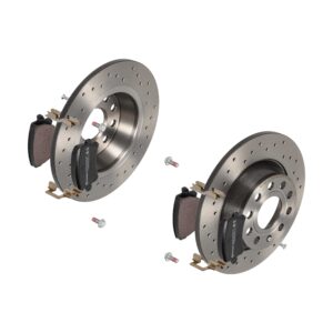BREMBO Bremsesæt, skivebremser sk8k0f7yl7 bagaksel perforeret 282mm 12mm for QOROS SKODA (SVW) AUDI VW (FAW) SEAT VW (SVW) VW GAC SKODA AUDI (FAW) CHA