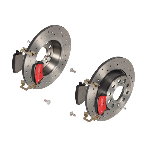 BREMBO Bremsesæt, skivebremser sk8k0f8153 bagaksel perforeret 282mm 12mm for QOROS VW AUDI SKODA (SVW) SEAT SKODA CHANA VW (FAW) VW (SVW) GAC