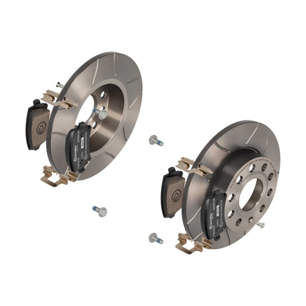 BREMBO Bremsesæt, skivebremser sk8k0f86s5 bagaksel lukket 256mm 12mm for VW (FAW) VW AUDI (FAW) SKODA AUDI SEAT VW (SVW) SKODA (SVW)