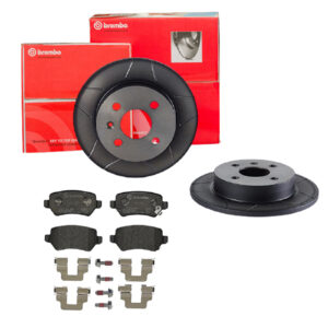 BREMBO Bremsesæt, skivebremser sk8k0f87h1 bagaksel lukket 240mm 10mm for OPEL VAUXHALL GENERAL MOTORS SATURN KIA