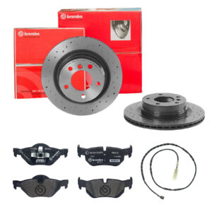 BREMBO Bremsesæt, skivebremser sk8k0f8ch1 bagaksel perforeret/ventileret 300mm 20mm for BMW