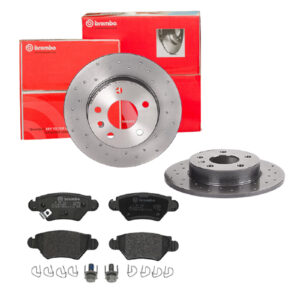 BREMBO Bremsesæt, skivebremser sk8k0f8dd3 bagaksel fuld 264mm 10mm for OPEL VAUXHALL