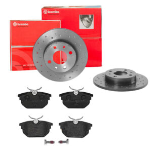 BREMBO Bremsesæt, skivebremser sk8k0f8ig5 bagaksel perforeret 240mm 11mm for ALFA ROMEO FORD FIAT ZASTAVA LANCIA DAIHATSU (FAW)