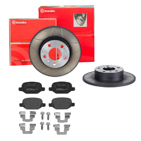 BREMBO Bremsesæt, skivebremser sk8k0f8kw1 bagaksel lukket 251mm 10mm for LANCIA ALFA ROMEO FIAT