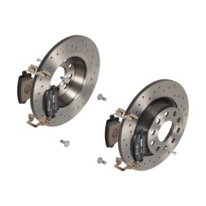 BREMBO Bremsesæt, skivebremser sk8k0f8lq3 bagaksel perforeret 282mm 12mm for VW SKODA AUDI (FAW) VW (FAW) AUDI SEAT