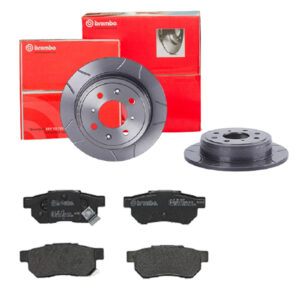 BREMBO Bremsesæt, skivebremser sk8k0f8rc1 bagaksel lukket 239mm 10mm for OPEL VAUXHALL ISUZU ACURA HONDA NISSAN ROVER SUZUKI MAZDA MG