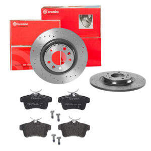 BREMBO Bremsesæt, skivebremser sk8k0f8s53 bagaksel perforeret 290mm 12mm for CITROËN DS PEUGEOT DS (CAPSA)