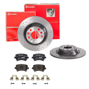 BREMBO Bremsesæt, skivebremser sk8k0f8vy7 bagaksel fuld 302mm 12mm for VW AUDI SEAT AUDI (FAW) SKODA VW (FAW)