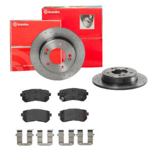 BREMBO Bremsesæt, skivebremser sk8k0f8yx9 bagaksel fuld 262mm 10mm for HYUNDAI (BEIJING) KIA HYUNDAI KIA (DYK)