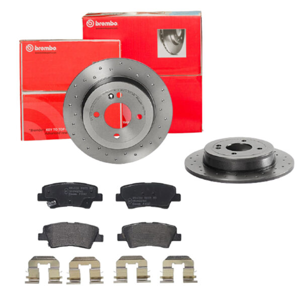 BREMBO Bremsesæt, skivebremser sk8k0f90o3 bagaksel fuld 262mm 10mm for HYUNDAI KIA HYUNDAI (BEIJING) KIA (DYK) SSANGYONG