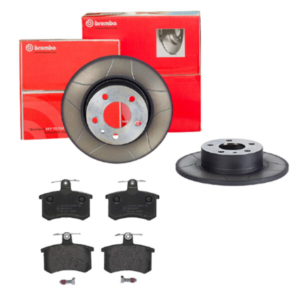 BREMBO Bremsesæt, skivebremser sk8k0f94h7 bagaksel lukket 251mm 10mm for LANCIA ALFA ROMEO FIAT SKODA AUDI SEAT VW