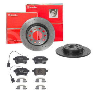 BREMBO Bremsesæt, skivebremser sk8k0f99y5 bagaksel perforeret 264mm 10mm for ALFA ROMEO FIAT (GAC)