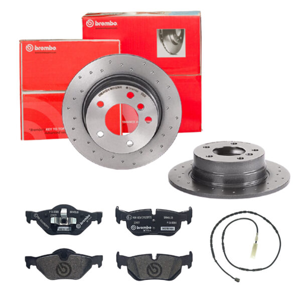 BREMBO Bremsesæt, skivebremser sk8k0f9c45 bagaksel fuld 280mm 10mm for BMW