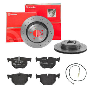 BREMBO Bremsesæt, skivebremser sk8k0f9df3 bagaksel perforeret/ventileret 336mm 22mm for BMW