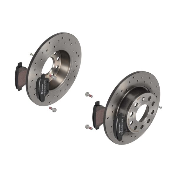 BREMBO Bremsesæt, skivebremser sk8k0f9fm3 bagaksel perforeret 272mm 10mm for VW SEAT SKODA VW (FAW)