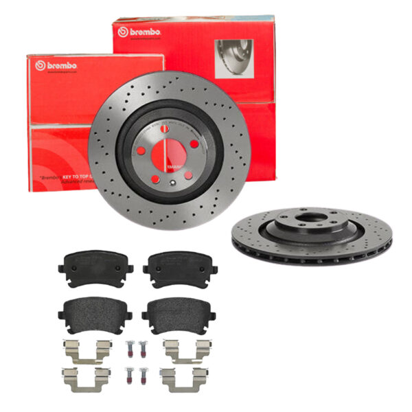 BREMBO Bremsesæt, skivebremser sk8k0f9gw1 bagaksel perforeret/ventileret 330mm 22mm for SEAT VW SKODA AUDI AUDI (FAW)