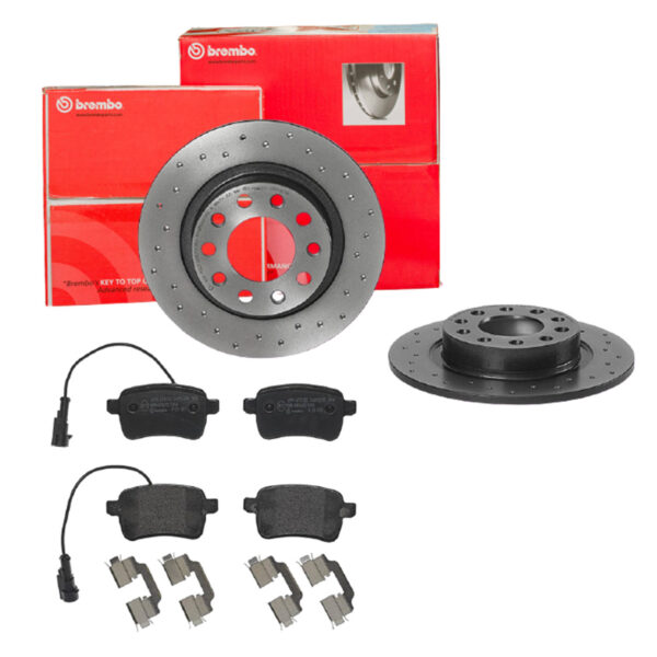 BREMBO Bremsesæt, skivebremser sk8k0f9ha7 bagaksel perforeret 264mm 10mm for ALFA ROMEO FIAT (GAC)