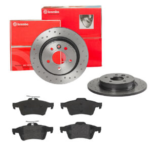 BREMBO Bremsesæt, skivebremser sk8k0f9kc3 bagaksel fuld 280mm 11mm for FORD FORD (CHANGAN) VOLVO FORD USA MAZDA NISSAN