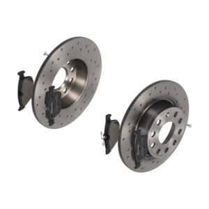 BREMBO Bremsesæt, skivebremser sk8k0f9r09 bagaksel perforeret 272mm 10mm for MG (SAIC) VW AUDI (FAW) SEAT SKODA AUDI SKODA (SVW) VW (FAW)