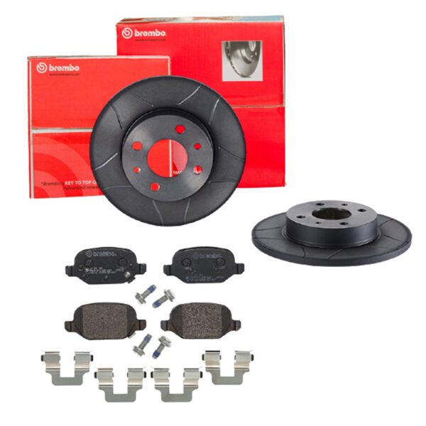 BREMBO Bremsesæt, skivebremser sk8k0f9v23 bagaksel lukket 240mm 11mm for FORD FIAT ZASTAVA LANCIA ALFA ROMEO ABARTH CHRYSLER