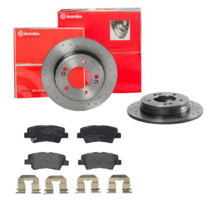 BREMBO Bremsesæt, skivebremser sk8k0f9wc1 bagaksel fuld 262mm 10mm for HYUNDAI KIA HYUNDAI (BEIJING) KIA (DYK) SSANGYONG