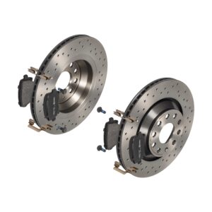 BREMBO Bremsesæt, skivebremser sk8k0fa0m1 bagaksel perforeret/ventileret 310mm 22mm for VW SKODA SEAT VW (FAW)