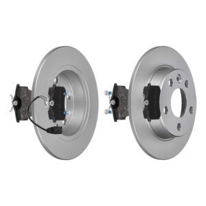 F.BECKER Bremsesæt, skivebremser 13810033 bagaksel fuld 268mm 17,2mm for FORD VAG