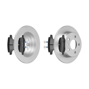 F.BECKER Bremsesæt, skivebremser 13810059 bagaksel fuld 258mm 8mm for MERCEDES-BENZ
