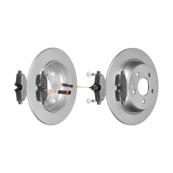 F.BECKER Bremsesæt, skivebremser 13810061 bagaksel fuld 296mm 10mm for MERCEDES-BENZ MERCEDES-BENZ (FJDA)