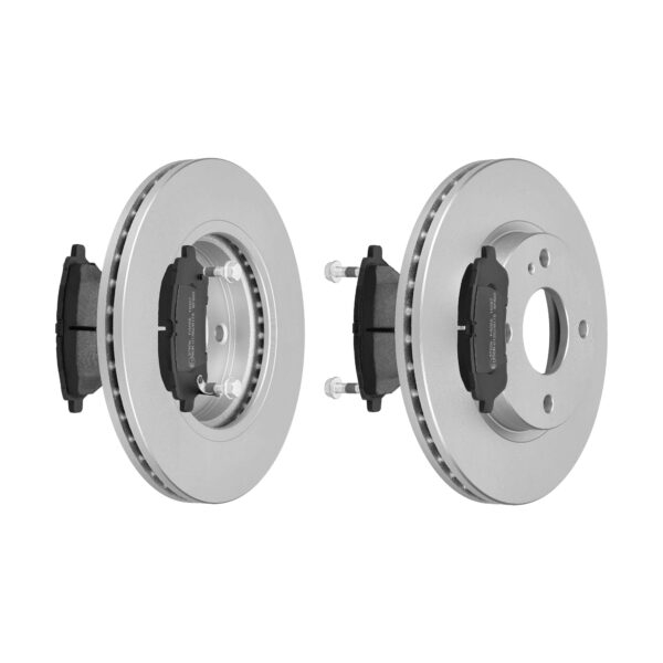 F.BECKER Bremsesæt, skivebremser 13810104 foraksel ventileret 258mm 23mm for FORD DAIHATSU MAZDA SUBARU SUZUKI
