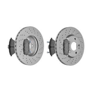 F.BECKER Bremsesæt, skivebremser 13810147 perforeret/ventileret 295mm 19,3mm for MERCEDES-BENZ