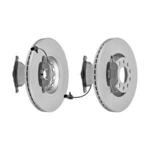 F.BECKER Bremsesæt, skivebremser 13810166 foraksel ventileret 312mm 25mm for SKODA VW VAG