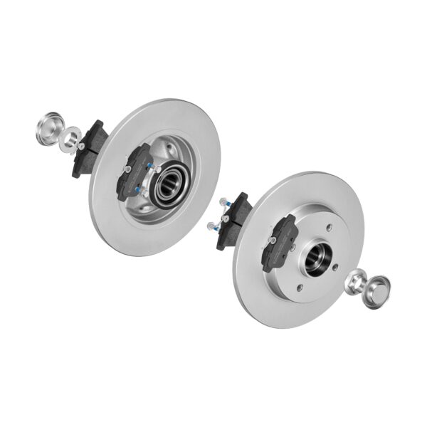 F.BECKER Bremsesæt, skivebremser 13810309 bagaksel fuld 268mm 12mm for PEUGEOT