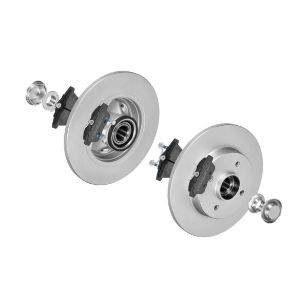 F.BECKER Bremsesæt, skivebremser 13810311 bagaksel fuld 268mm 12mm for CITROËN PEUGEOT