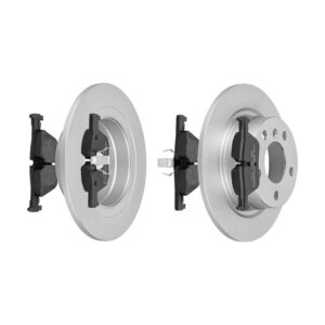 F.BECKER Bremsesæt, skivebremser 13810332 bagaksel fuld 160mm 17,5mm for BMW
