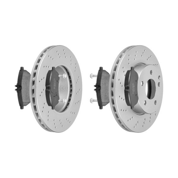 F.BECKER Bremsesæt, skivebremser 13810417 foraksel indvendig ventileret 295mm 28mm for MERCEDES-BENZ
