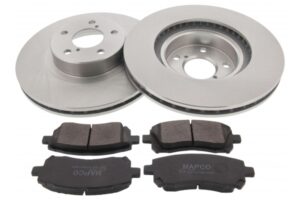 MAPCO Bremsesæt, skivebremser 47542 foraksel ventileret 277mm 24mm for SUBARU