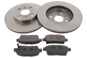 MAPCO Bremsesæt, skivebremser 47545 foraksel ventileret 255mm 20mm for TOYOTA