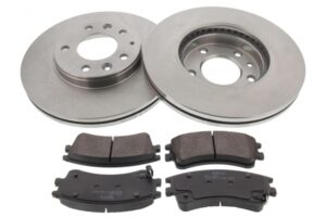 MAPCO Bremsesæt, skivebremser 47556 foraksel ventileret 283mm 25mm for MAZDA