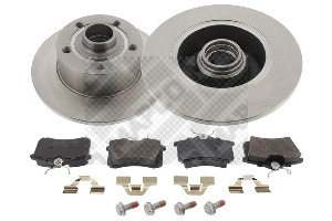 MAPCO Bremsesæt, skivebremser 47866 bagaksel fuld 245mm 10mm for VAG