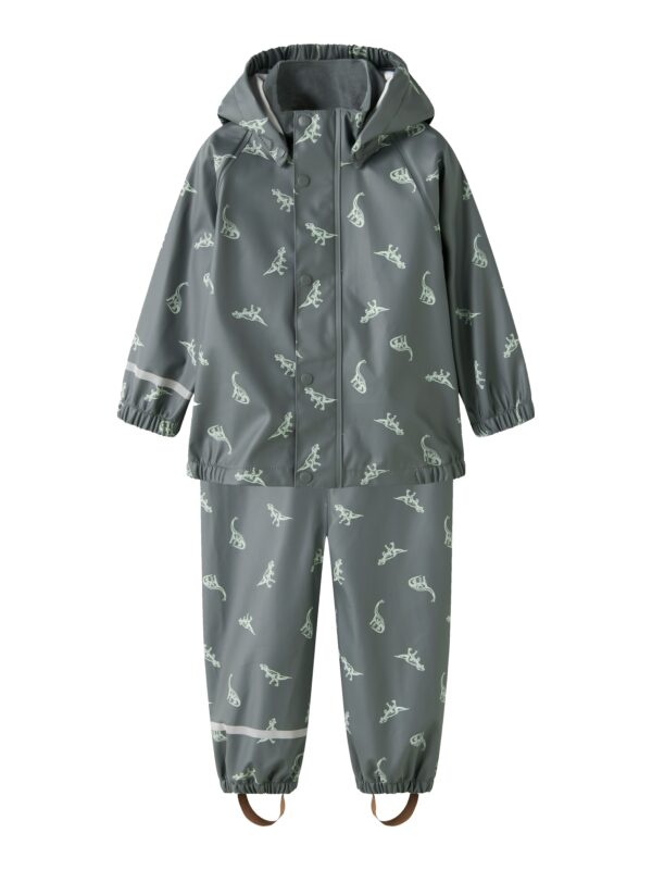 Name It Dry10 Rain Set - Balsam Green/Dino - 86 cm