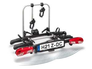 Uebler H21 Z-DC cykelholder til 2 cykler med 90° fold-down function og reverse driving control