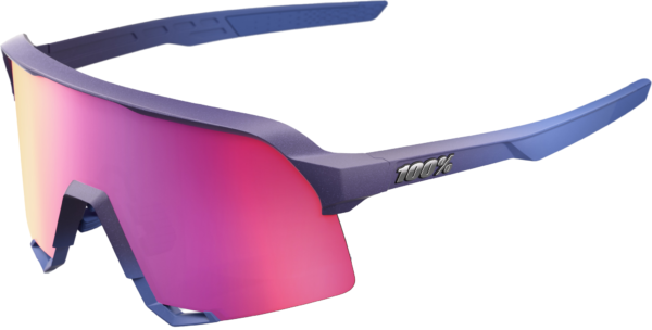 100% S3 Cykelbriller – Satin Storm Metallic – Purple Mirror Lens