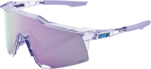 100% SPEEDCRAFT Cykelbriller – Polished Translucent Lavender – HiPER Lavender Mirror Lens