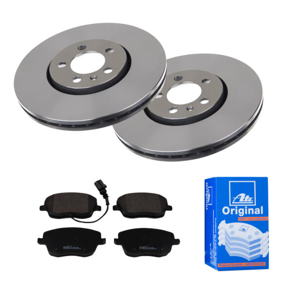 ATE Bremsesæt, skivebremser 142022006 foraksel ventileret 288mm 25mm for SEAT VAG SKODA