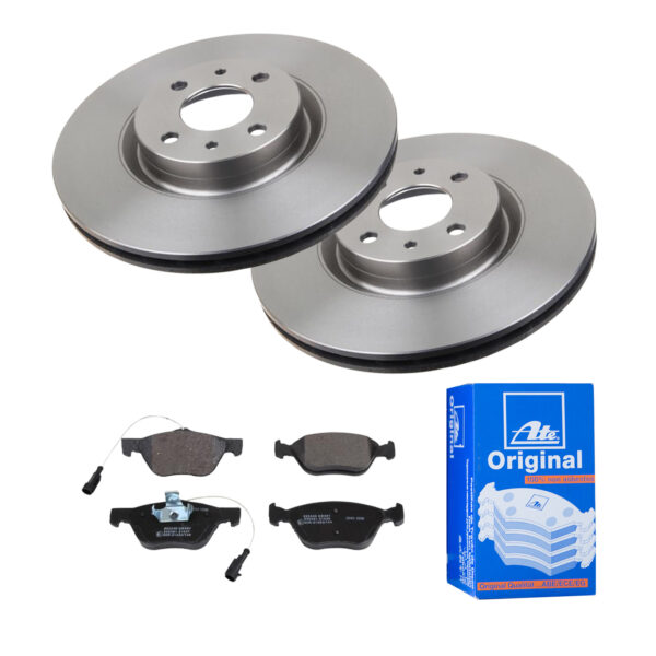 ATE Bremsesæt, skivebremser 142022321 foraksel ventileret 284mm 22mm for PEUGEOT CITROËN FIAT