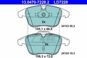 ATE Bremsesæt, skivebremser sg00000cvn foraksel fuld 300mm 10mm for FORD VOLVO LAND ROVER