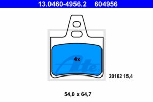 ATE Bremsesæt, skivebremser sg00000cyy bagaksel fuld 224mm 9mm for CITROËN
