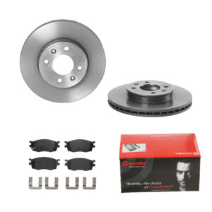 BREMBO Bremsesæt, skivebremser ijdtidewb5 foraksel indvendig ventileret 256mm 22mm for HYUNDAI